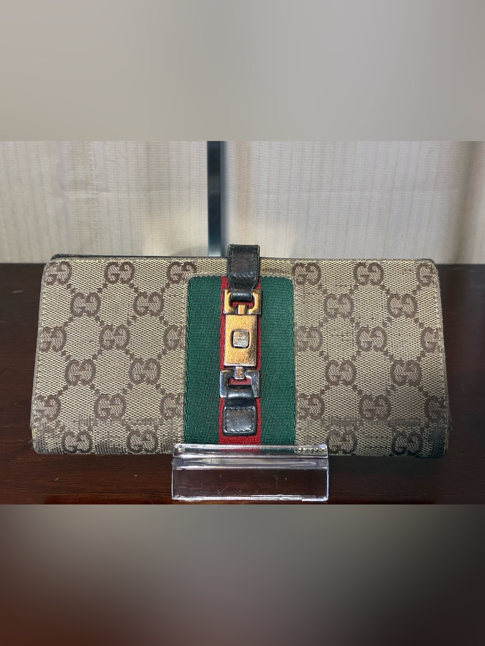 Gucci Tan GG Canvas Wallet
